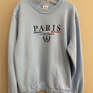 Women’s PARIS embroidered Eiffel Tower sweatshirt 2X fits like large super cute!